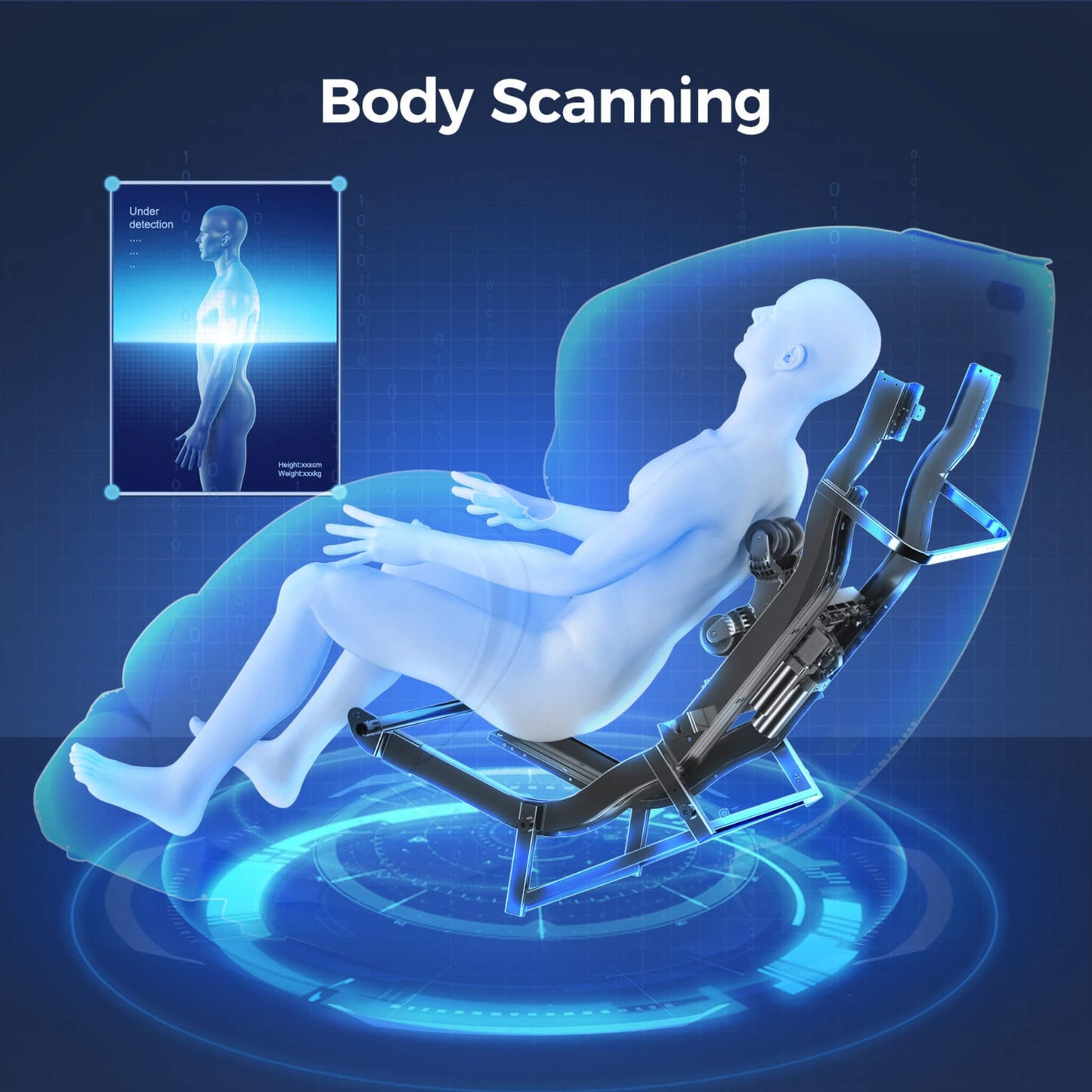 Bosscare Full Body 3D Zero Gravity Shiatsu Recliner Massage Chair With App