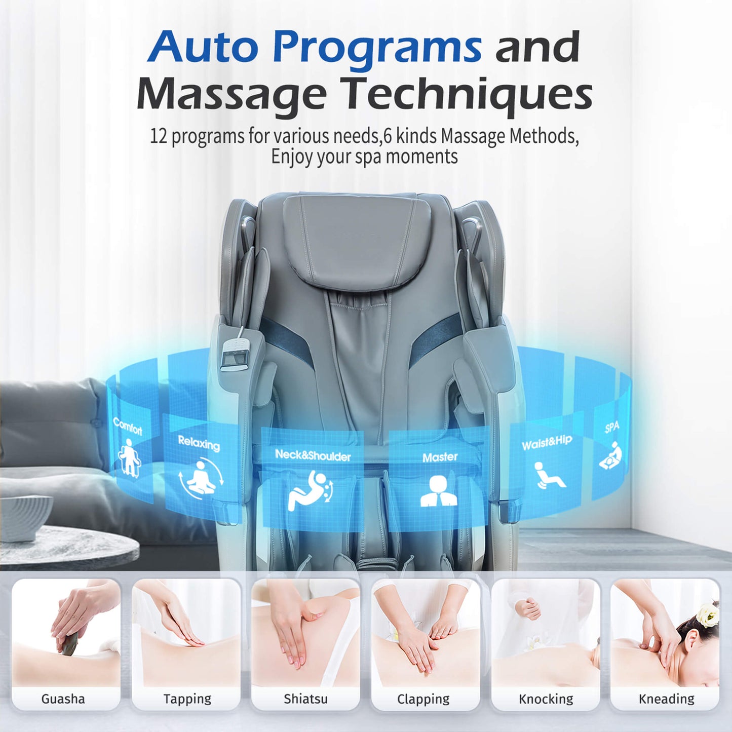 Bosscare Premium Full Body Zero Gravity Massage Chair With Ai Voice And App Control