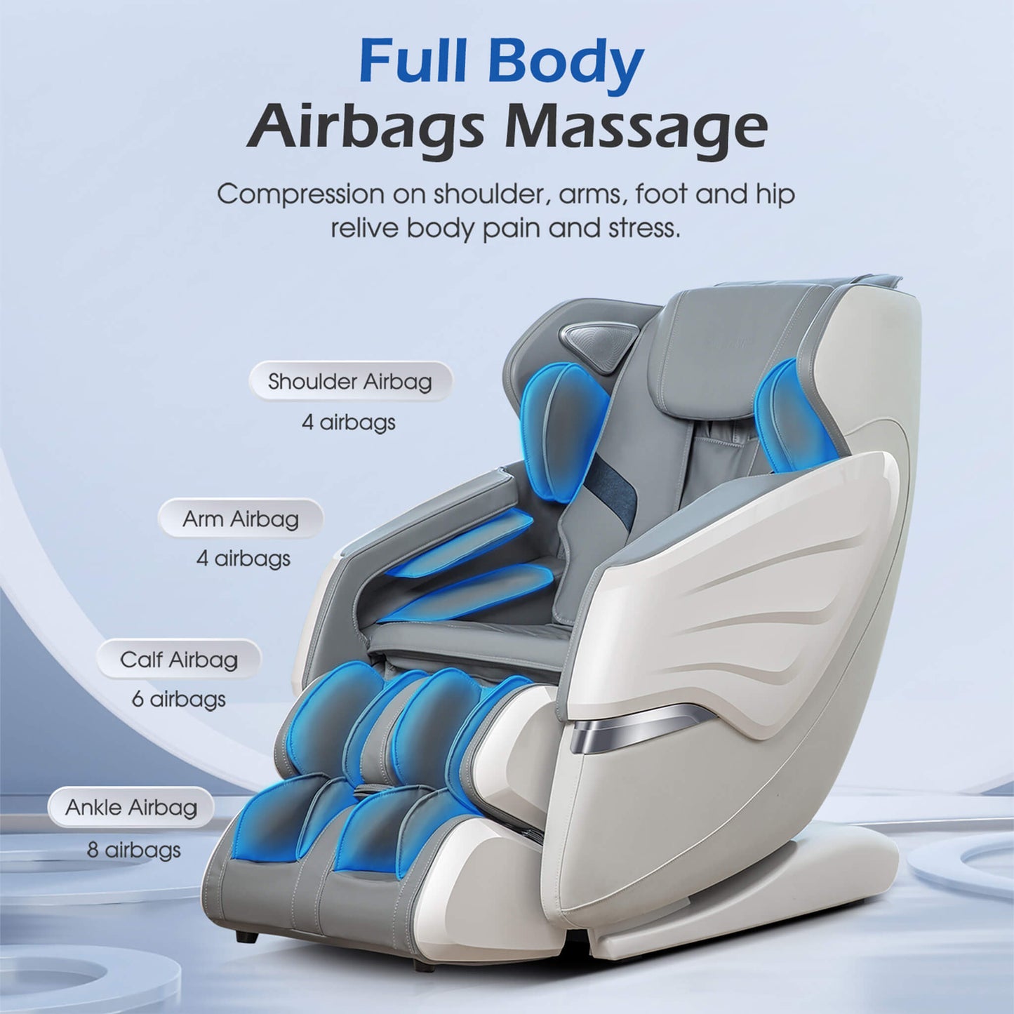 Bosscare Premium Full Body Zero Gravity Massage Chair With Ai Voice And App Control