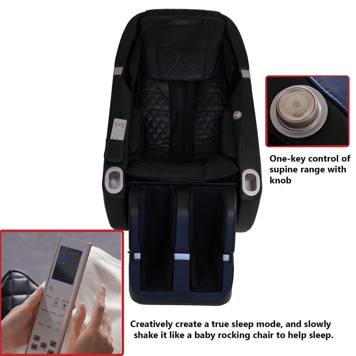 Rovix Premium Zero Gravity Full Body Multifunction Massage Chair With Auto Body Scan